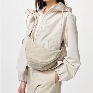 Uniqlo Round Mini Shoulder Bag (crossbody style) - Beige